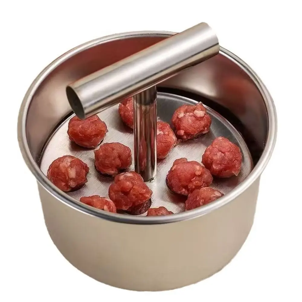 Stainless Steel Hand Press Meatball Maker Efficient Creative Meatball Maker Tool Rustproof Manual Meatball Shrimp Slide Mold