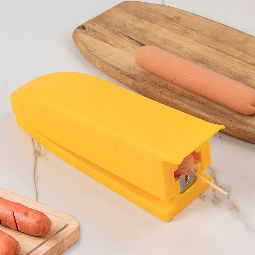 Multifunctional Creative Hot Dog Cutter Stainless Steel Household Ham Slicer Plastic DIY Sausage Peeler Vegetable