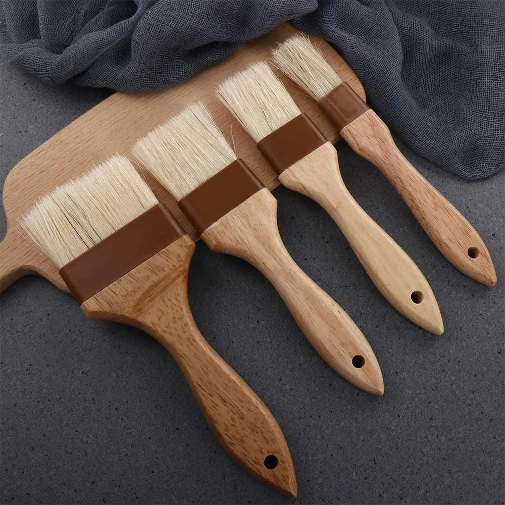 Barbecue BBQ Kitchen Wooden Handle Grill Marinade Tool Basting Brush Sauce Baster Pastry Brush