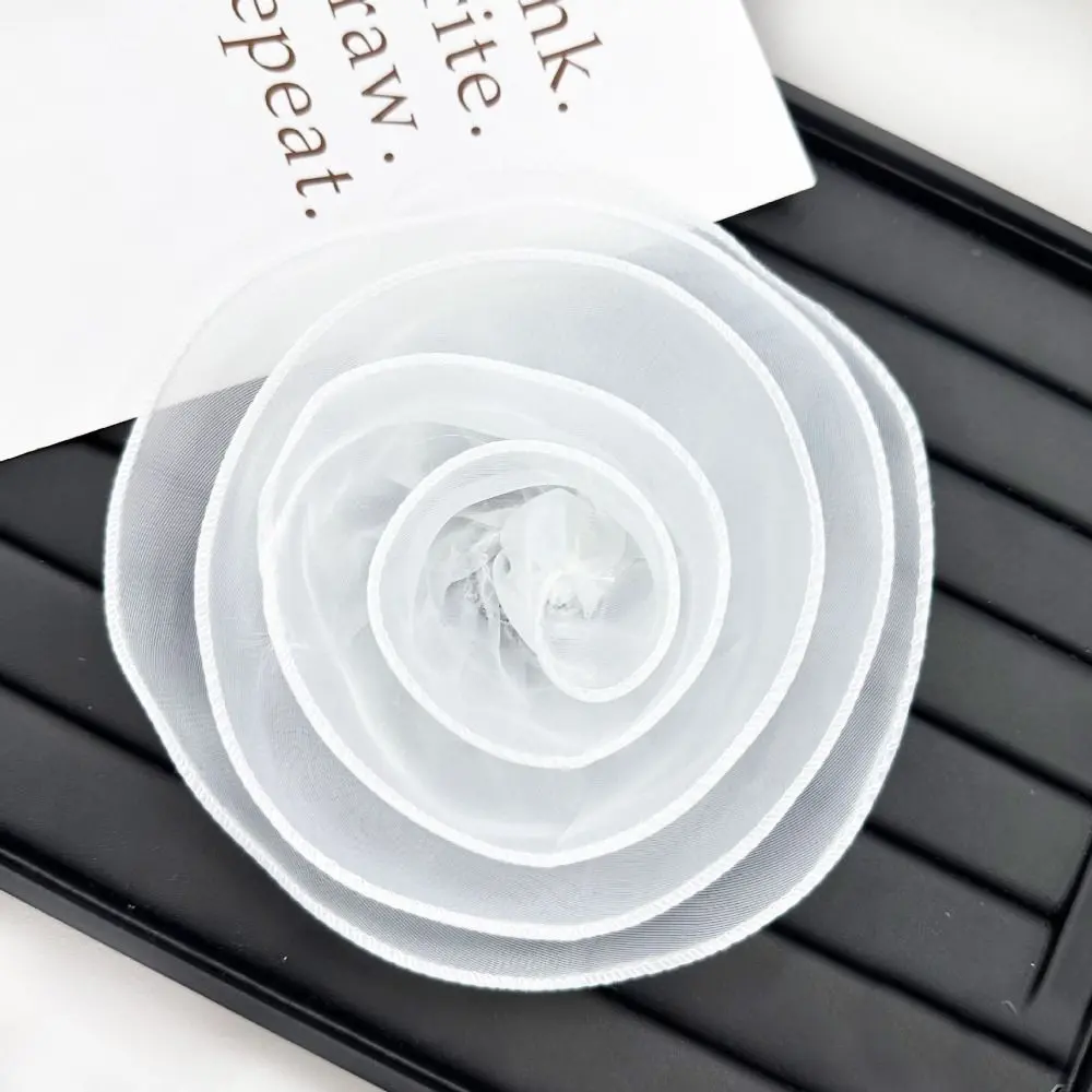 DIY Multi-layer Organza Large Flower Patch Chest Flower 3D Clothing Patch Handmade Brooch Accessories Clothes Appliques Sewing