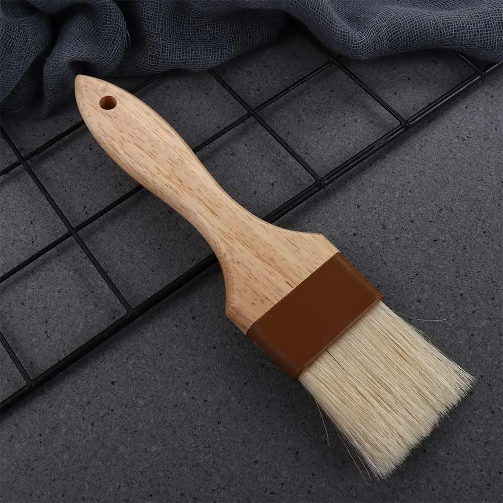 Barbecue BBQ Kitchen Wooden Handle Grill Marinade Tool Basting Brush Sauce Baster Pastry Brush