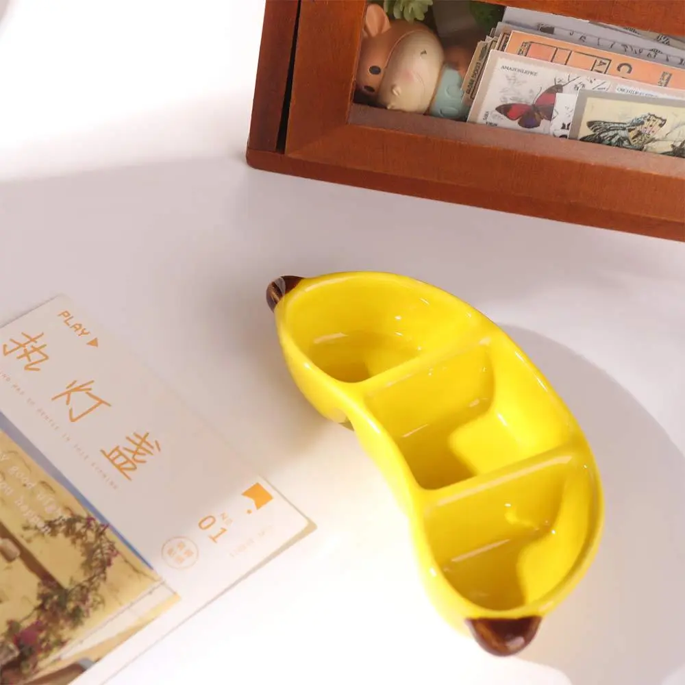 Tableware Ceramic Fruit Shaped Plate Cute Funny Dip Sauce Dish Multifunctional Creative Snack Dish Festival