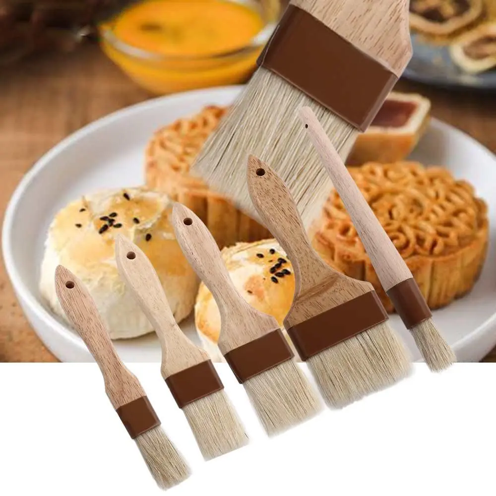 Barbecue BBQ Kitchen Wooden Handle Grill Marinade Tool Basting Brush Sauce Baster Pastry Brush