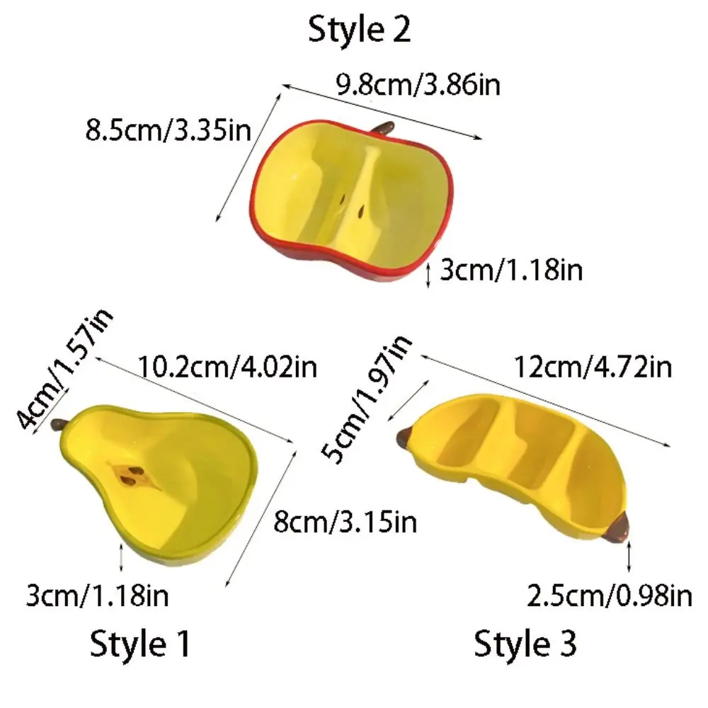Tableware Ceramic Fruit Shaped Plate Cute Funny Dip Sauce Dish Multifunctional Creative Snack Dish Festival