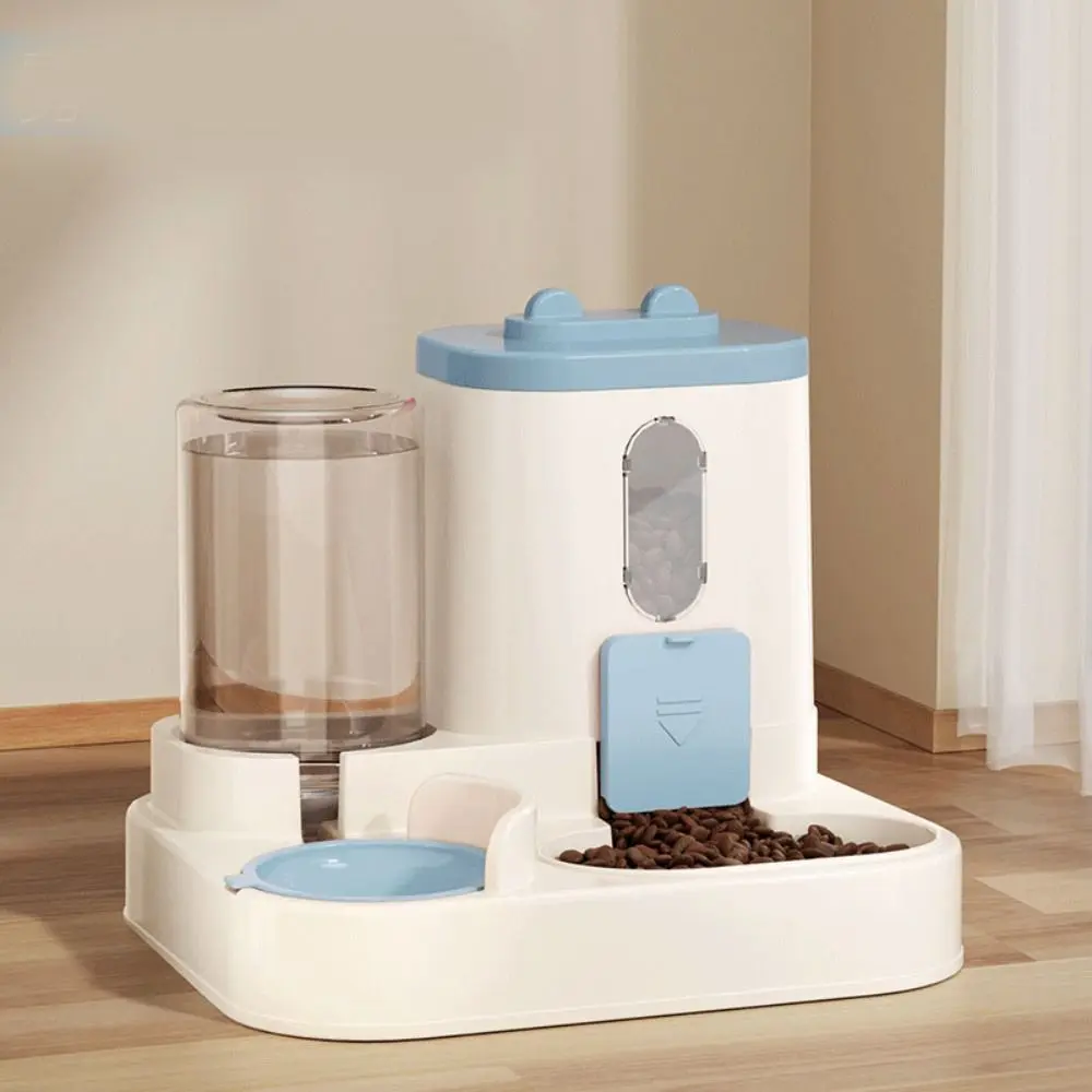 Automatic Automatic Cat Water Feeder With Water Fountain Dry Wet Separation Pet Water Dispenser Detachable Large Capacity