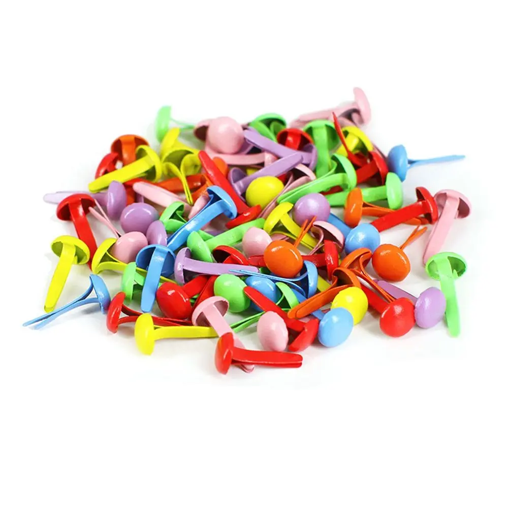 Head Decorative Paper Crafts for Scrapbooking Art Project School Brads Craft Accessory Scrapbooking Supplies Paper Fasteners