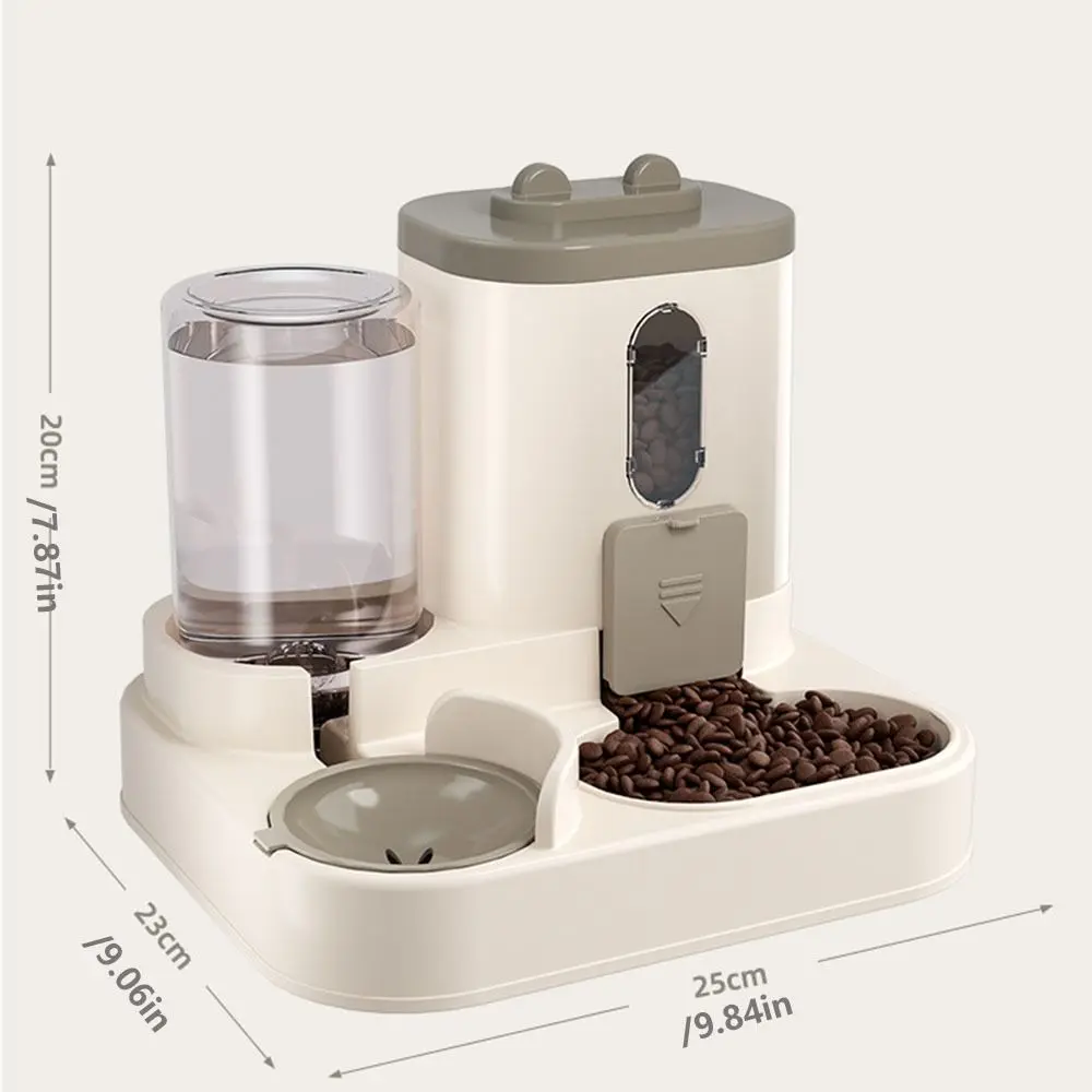 Automatic Automatic Cat Water Feeder With Water Fountain Dry Wet Separation Pet Water Dispenser Detachable Large Capacity
