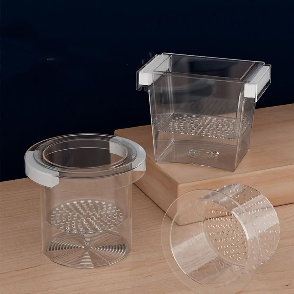 Acrylic Floating Fish Breeding Isolation Box Suspension Feeding Fish Tank Hatching Box Ornamental Transparent