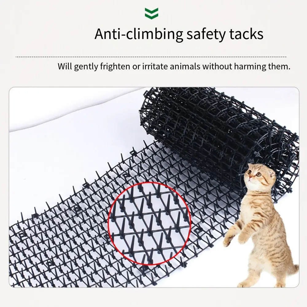 Durable 2m/4m Cat Scat Mat with Spikes Keep Pets Off Network Cat Repellment Mat Effective Prickle Strips Cat Deterrent Mat Fence