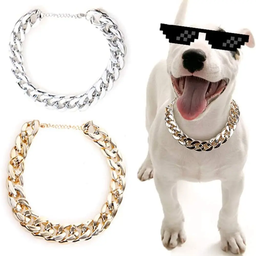 Premium No Discoloration Cat Accessory Small Dog Pet Accessory Not Fade Cat Collar Dog Necklace Dog Gold Chain Pet Chain