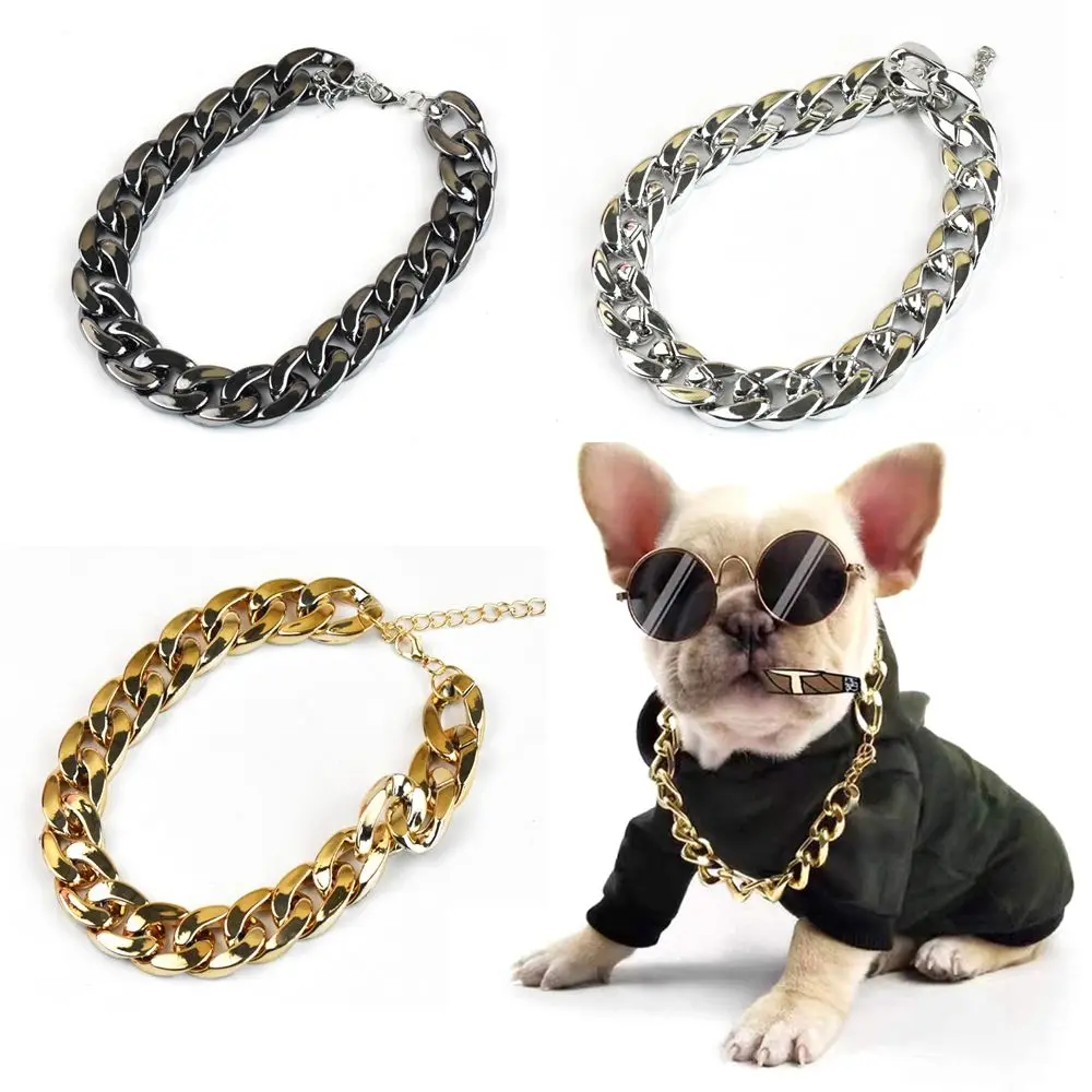 Premium No Discoloration Cat Accessory Small Dog Pet Accessory Not Fade Cat Collar Dog Necklace Dog Gold Chain Pet Chain