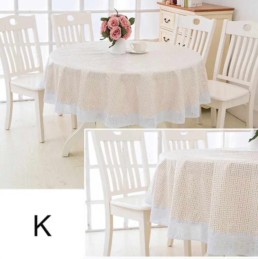 Pastoral Flower Style Waterproof Oilproof Wipeable Fabric Table Cloth Home  Decor Table  Cover Kitchen  Tablecloth