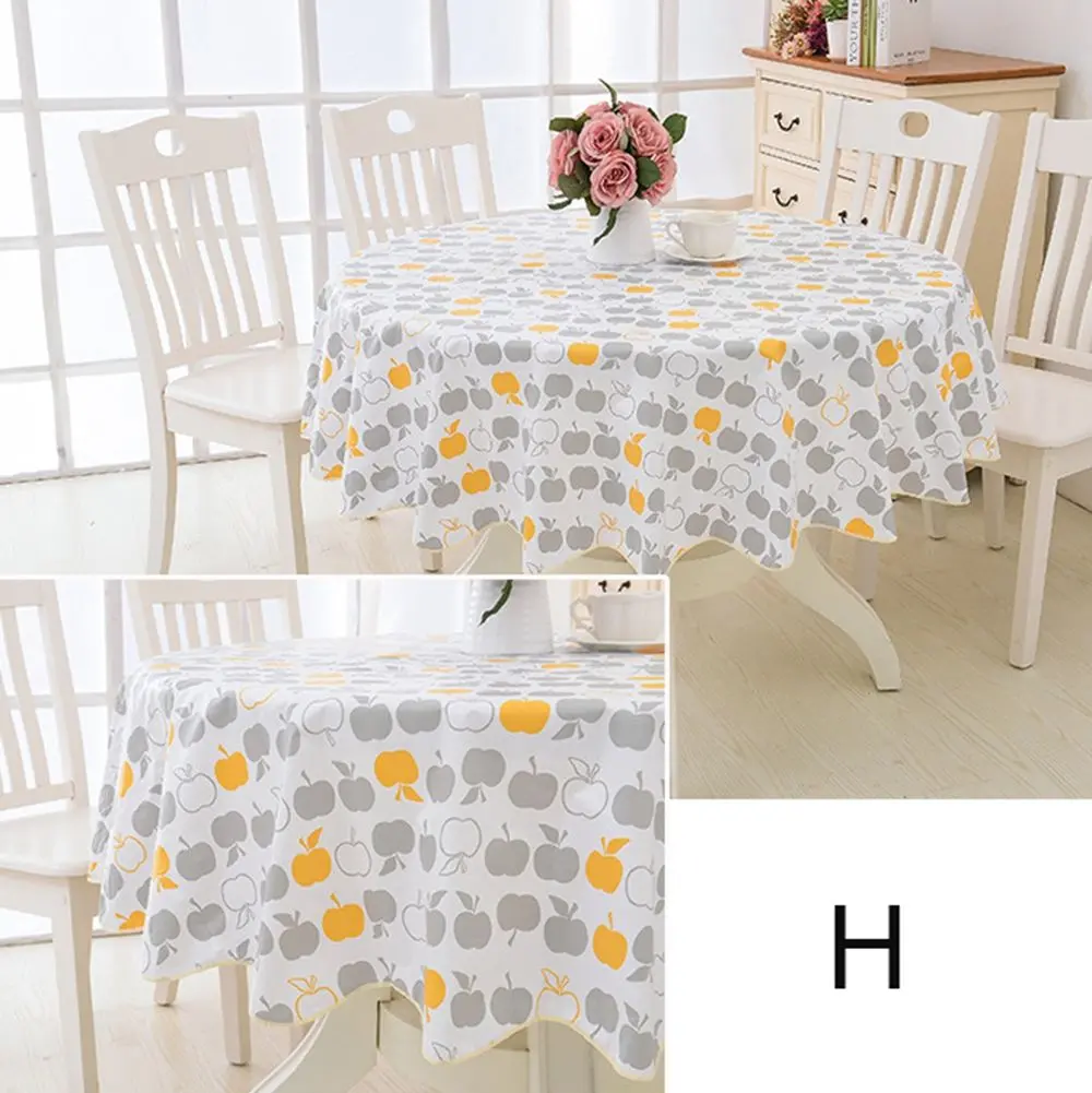 Pastoral Flower Style Waterproof Oilproof Wipeable Fabric Table Cloth Home  Decor Table  Cover Kitchen  Tablecloth