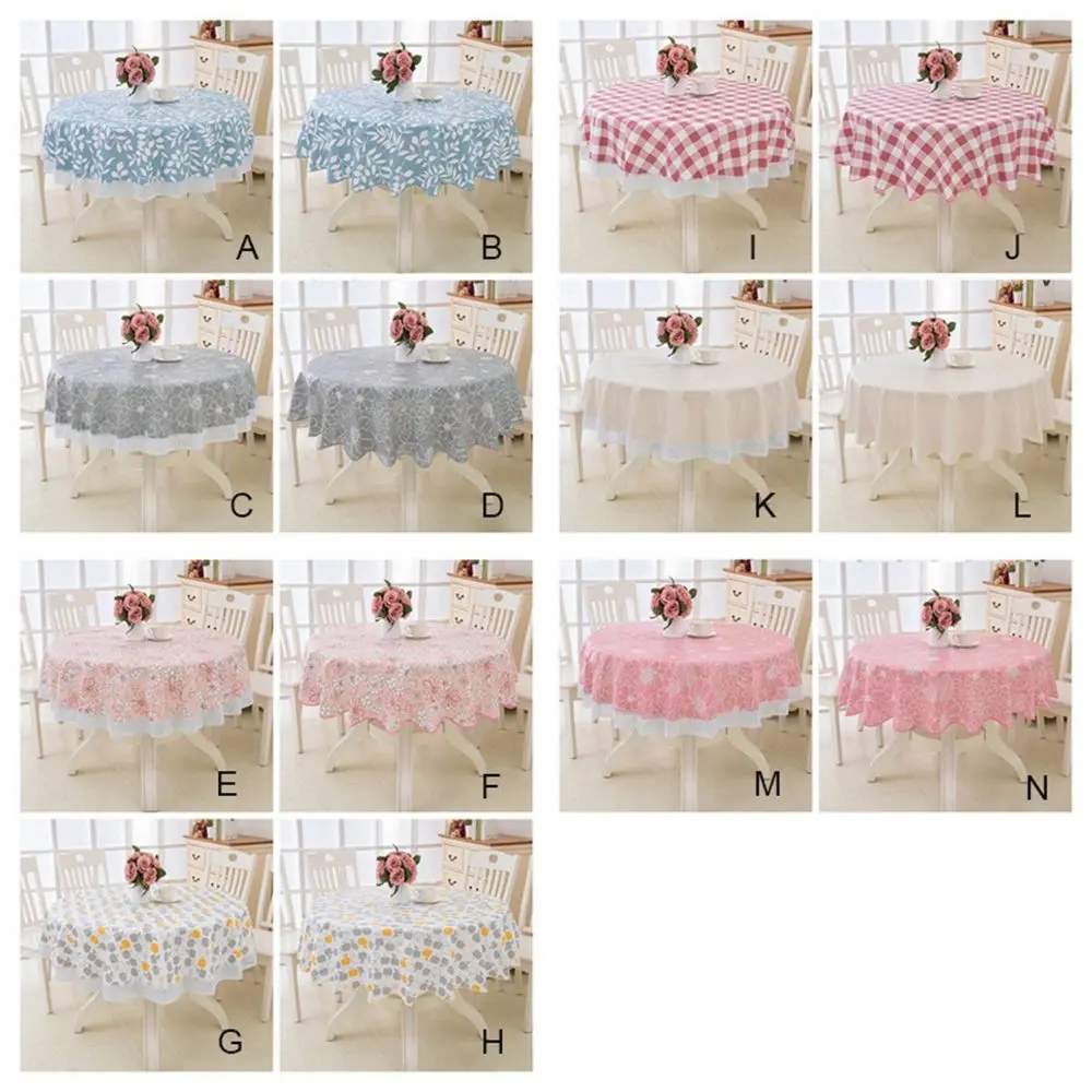 Pastoral Flower Style Waterproof Oilproof Wipeable Fabric Table Cloth Home  Decor Table  Cover Kitchen  Tablecloth