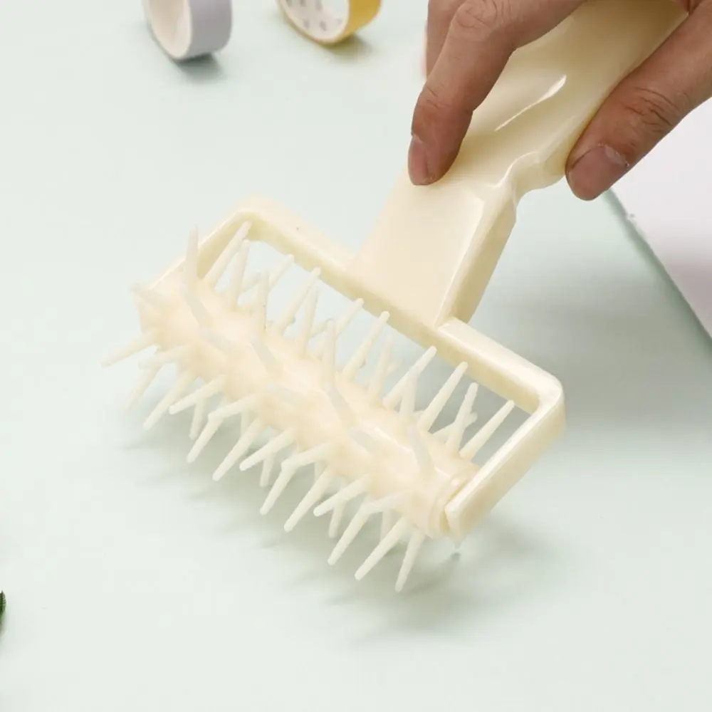 Pizza Making Tool Plastic Pizza Roller Pin Handle DIY Pizza Dough Puncher Hangable Pie Needle Wheels Cookie