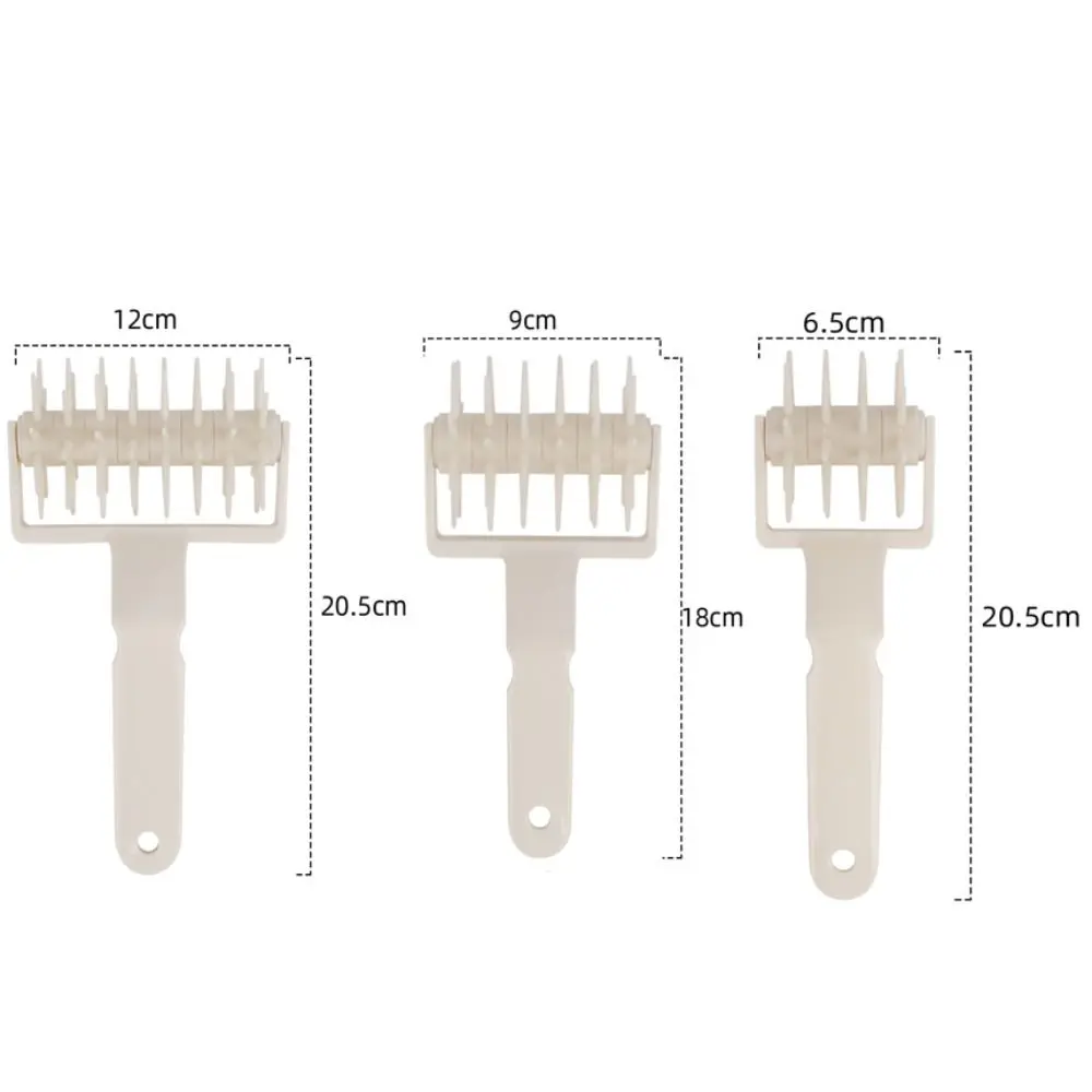 Pizza Making Tool Plastic Pizza Roller Pin Handle DIY Pizza Dough Puncher Hangable Pie Needle Wheels Cookie