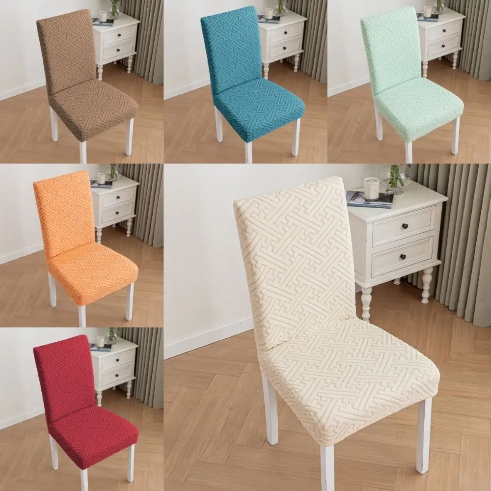 Comfortable Skirt Edge Chair Covers Universal Elastic Seat Covers Home Decor Anti-dirty Dining Chair Protector Hotel