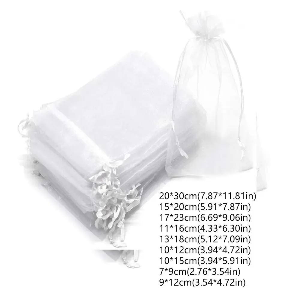 100pcs Mesh Grapes Fruit Grow Bags White Breathable Vegetable Plant Protection Bags Generic Plant Grow Bag
