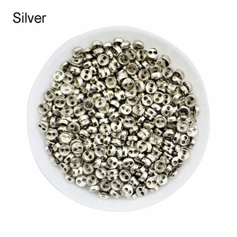 3/4mm Mini Fabric Clothing Metal Handmade Doll Button Round Buttons Apparel Sewing Sewing Buttons