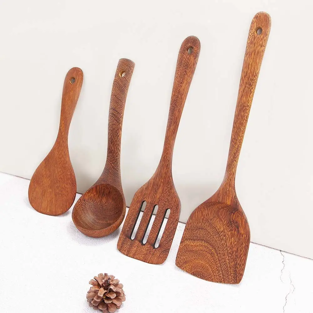 Long Handle Kitchen Tools Vegetable Nonstick pan Mixing Spoon Cooking Shovel Soup Scoop Ladle Rice Spatula