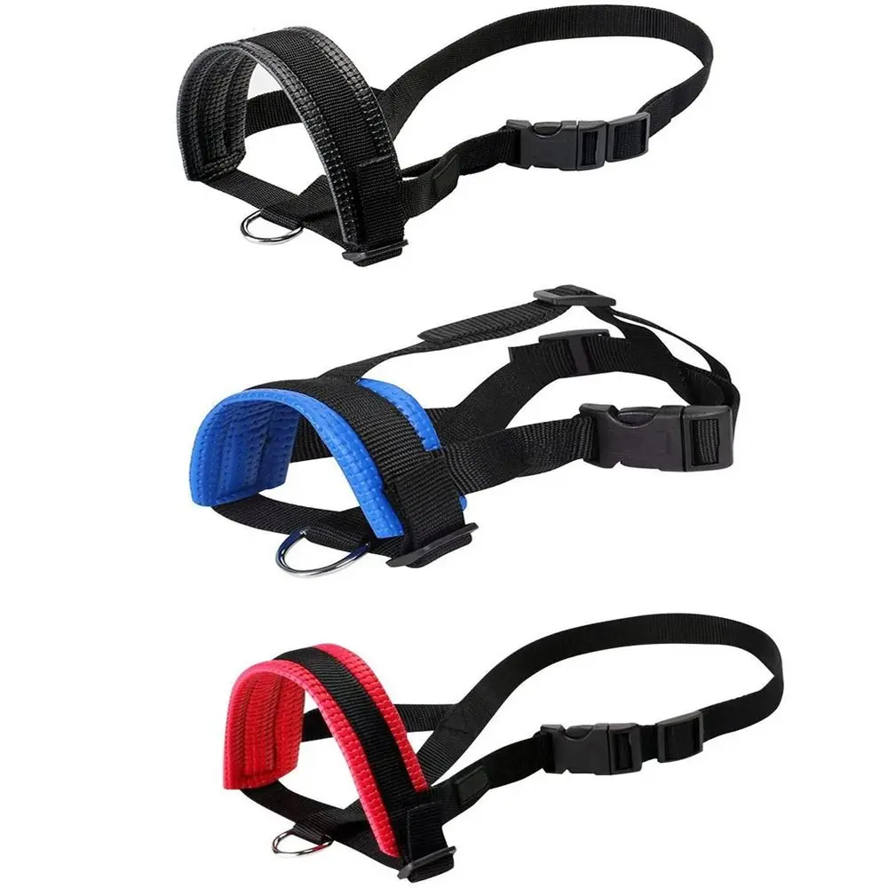 Safe 1Pcs Adjustable Anti Barking for Small Large Dogs Anti-biting Halter Leash Pet Mouth Mask Dog Muzzle Collar Muzzle