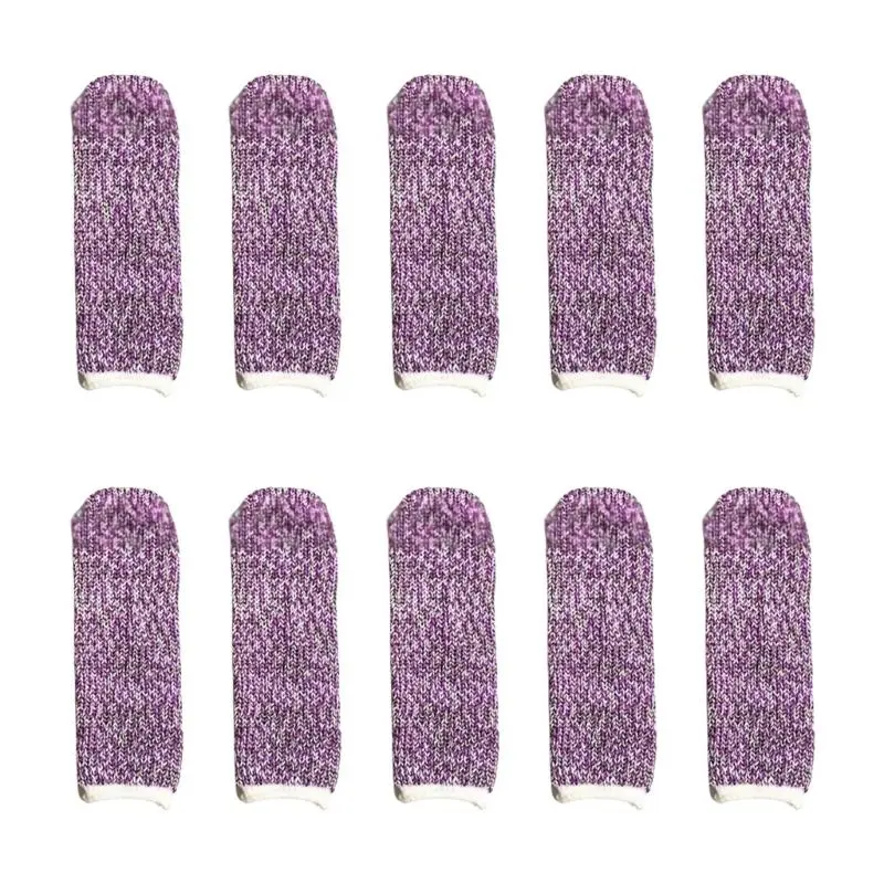 652F 10 Pieces Finger Cots For Work And Crafting, Offering Abrasion Resistance Finger Cover