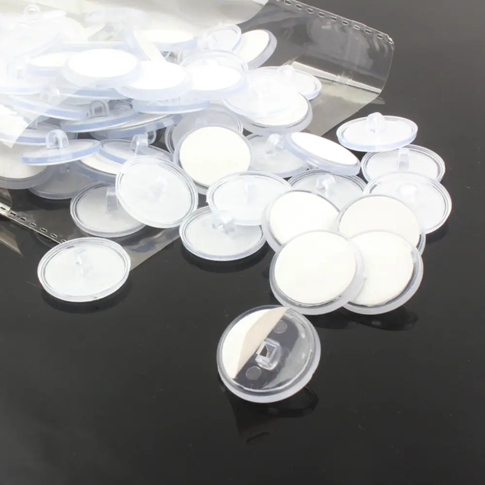 10/30/50Pcs Transparent Strong Hook Self Adhesive Hanging Home Organization Ceiling Flag Hooks Wall Storage