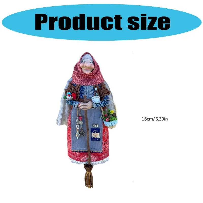 39BB Kitchen Witch Doll Enchanting Cooking Doll Kitchen Hanging Decor Good Luck Cooking Doll Magics Kitchen Home Decoration