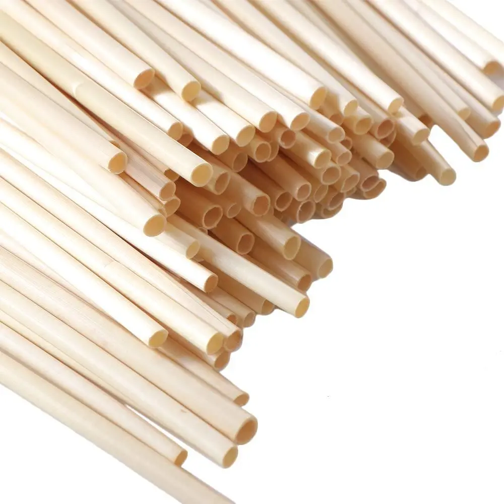 100Pcs 20cm Wheat Drinking Straws Eco-Friendly Disposable Environmentally Straws Portable Natural Degradable Straws Drinkware