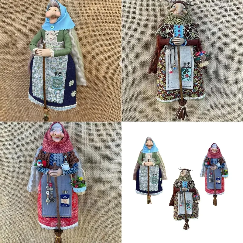 39BB Kitchen Witch Doll Enchanting Cooking Doll Kitchen Hanging Decor Good Luck Cooking Doll Magics Kitchen Home Decoration