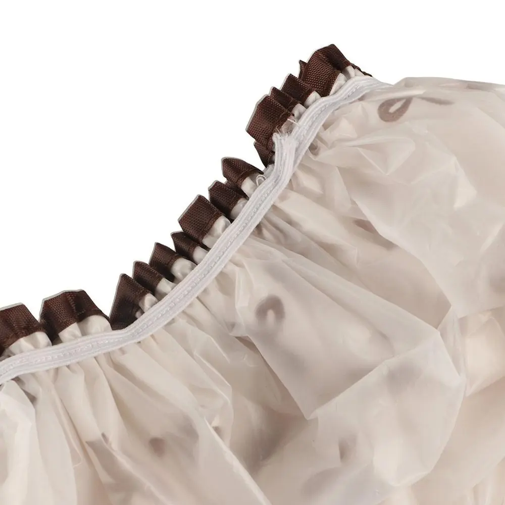 Waterproof Double Layer Shower Caps Anti-Fouling Elegant Bow Pattern Design Bath Caps Reusable Thickened Hair Hat Women