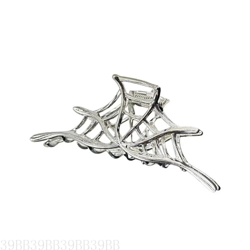 39BB Creative Spiders Webs Hairpin Halloween Metal Hair Claw Personality Claw Clip for Stylish Women