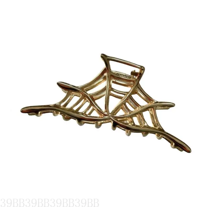 39BB Creative Spiders Webs Hairpin Halloween Metal Hair Claw Personality Claw Clip for Stylish Women