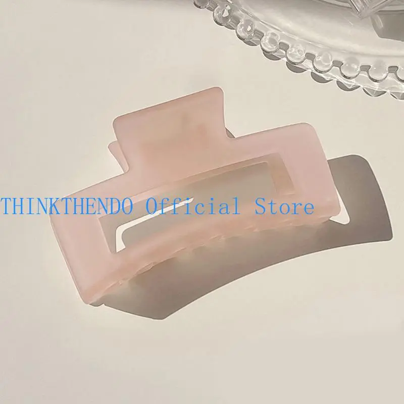 39BB Square Hair Clip Transparent Hair Claw Clamps for Women Girls 3.5" Claw Clip