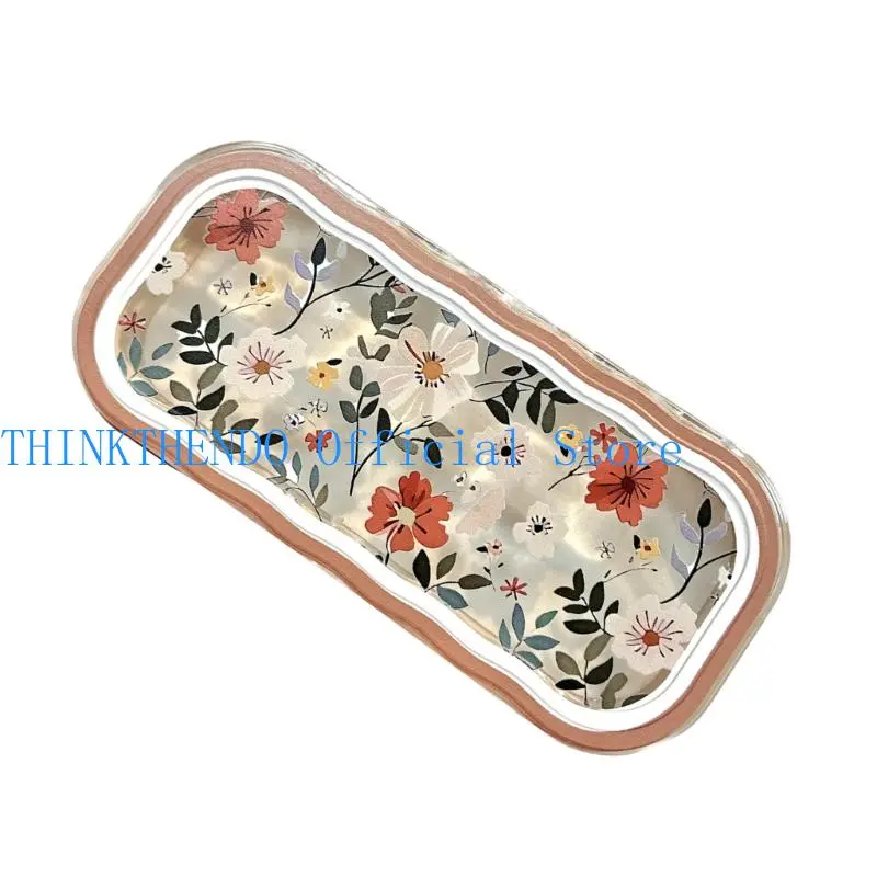 652F Eye Glass Carry Case Cartoon Print Fit Most Glasses for Students Men and Women Protective Case For Glasses