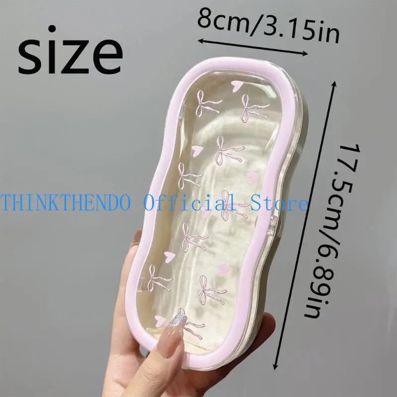 652F Eye Glass Carry Case Cartoon Print Fit Most Glasses for Students Men and Women Protective Case For Glasses