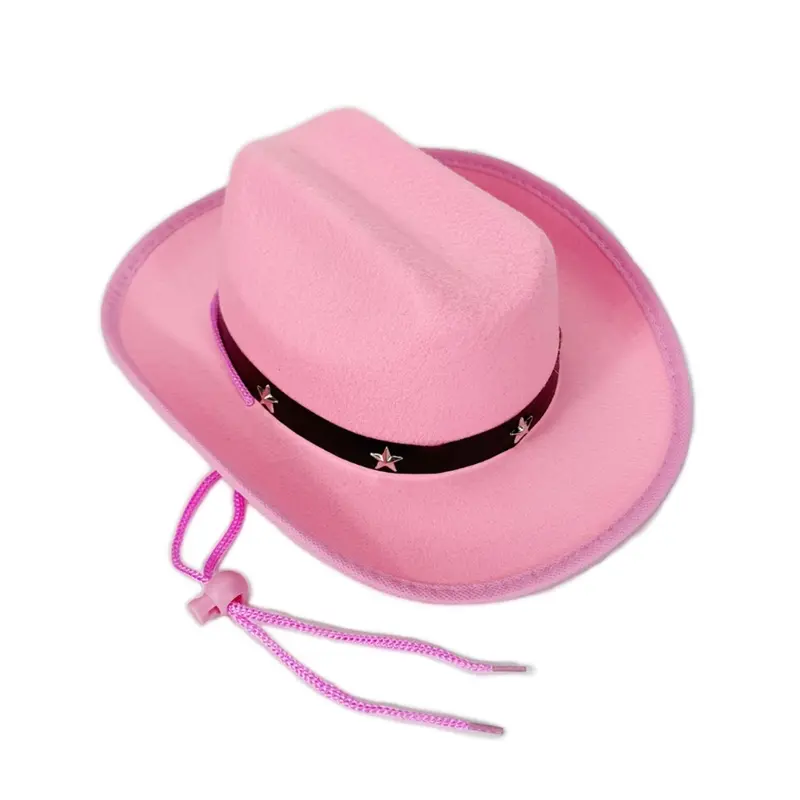 652F Children's Cowboy Hats with Star Studs For Role Play And Casual Outfits Ages 3-12