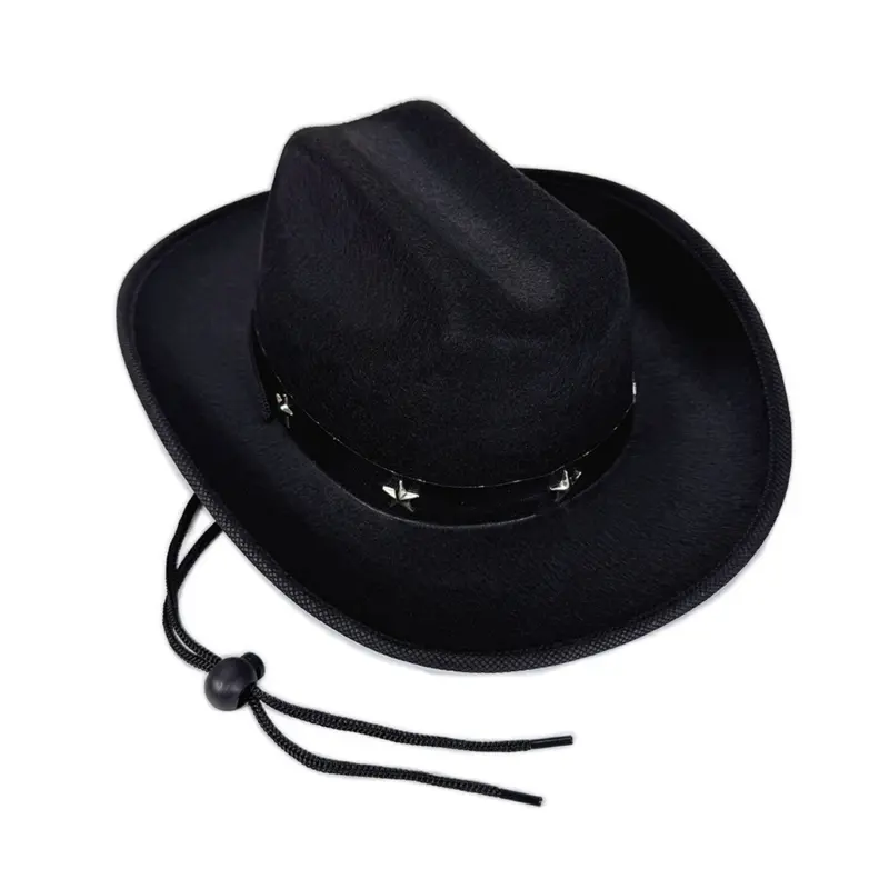 652F Children's Cowboy Hats with Star Studs For Role Play And Casual Outfits Ages 3-12