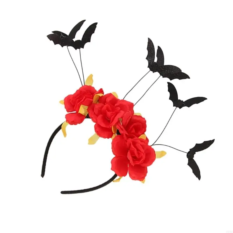 652F Teen Girl Photography Headbands Spooky Spiders/Bat/Eyeball Hairband Adult Headpiece Carnivals Party Role Play Costume
