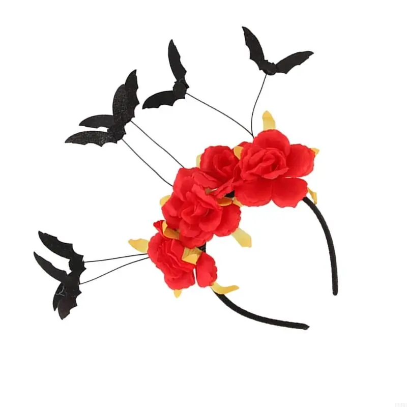 652F Teen Girl Photography Headbands Spooky Spiders/Bat/Eyeball Hairband Adult Headpiece Carnivals Party Role Play Costume
