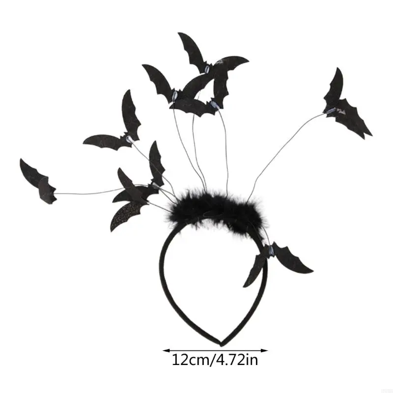 652F Teen Girl Photography Headbands Spooky Spiders/Bat/Eyeball Hairband Adult Headpiece Carnivals Party Role Play Costume