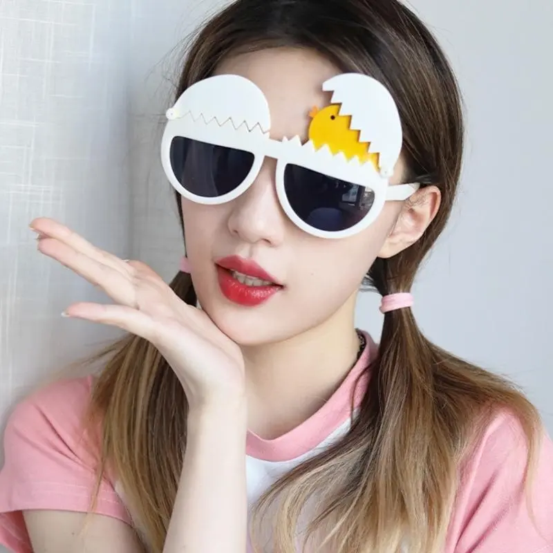 652F Rabbit Glasses Easter Party Costume Pretend Eyewear Party Fun Punk Photo Props Cool Party Bar Glasses Nightclub