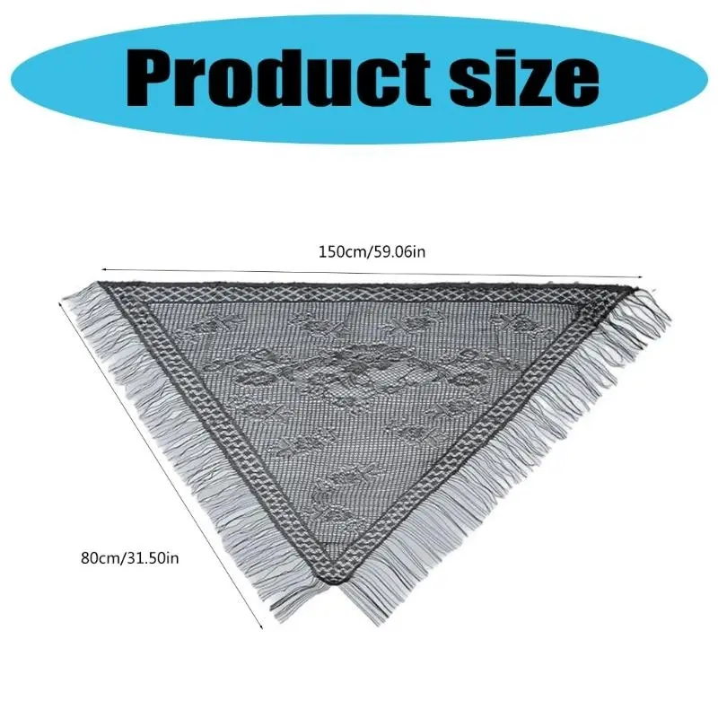 652F Multifunctional Shawl Head Wrap for Women Long Tassels Scarf for Weddings Evening Parties Cool Weather Fashion Accessory