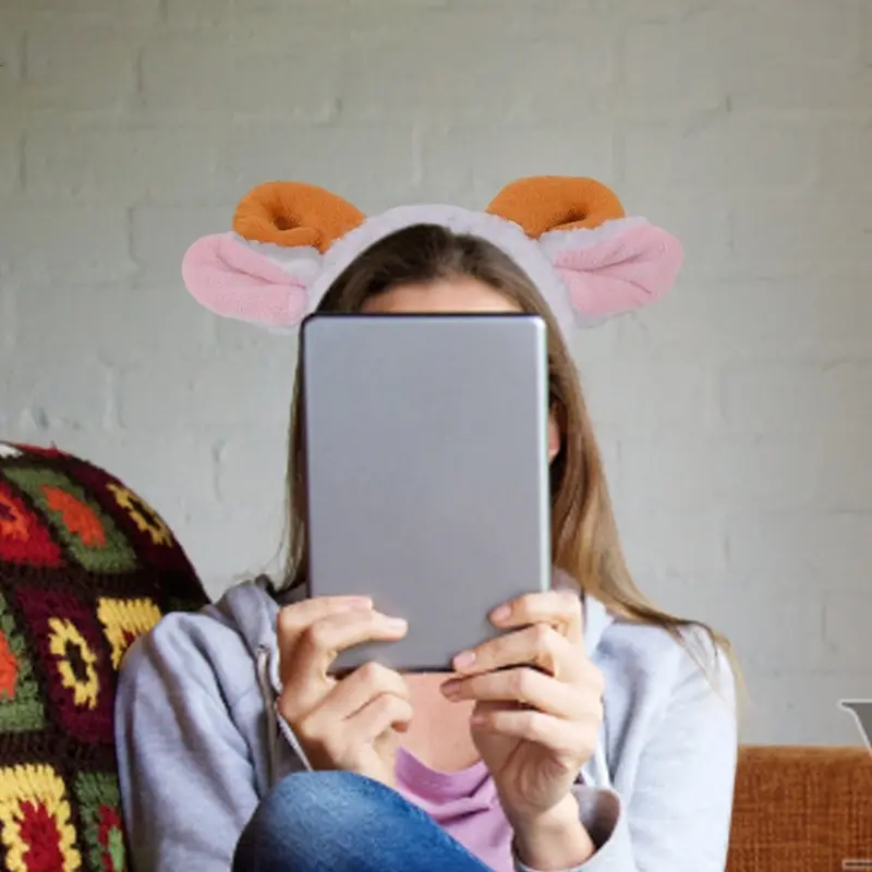 652F Adults Kids Plush Cartoon Animal Ear Headband Tail Sheep Costume Birthday Party Christmas Halloween Cosplay Costumes