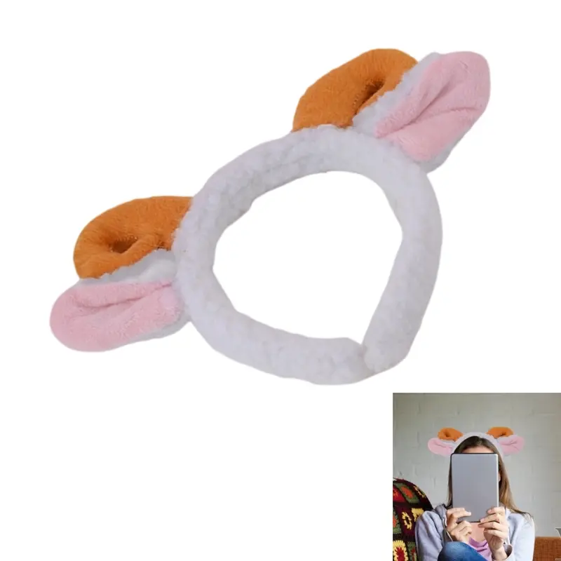 652F Adults Kids Plush Cartoon Animal Ear Headband Tail Sheep Costume Birthday Party Christmas Halloween Cosplay Costumes