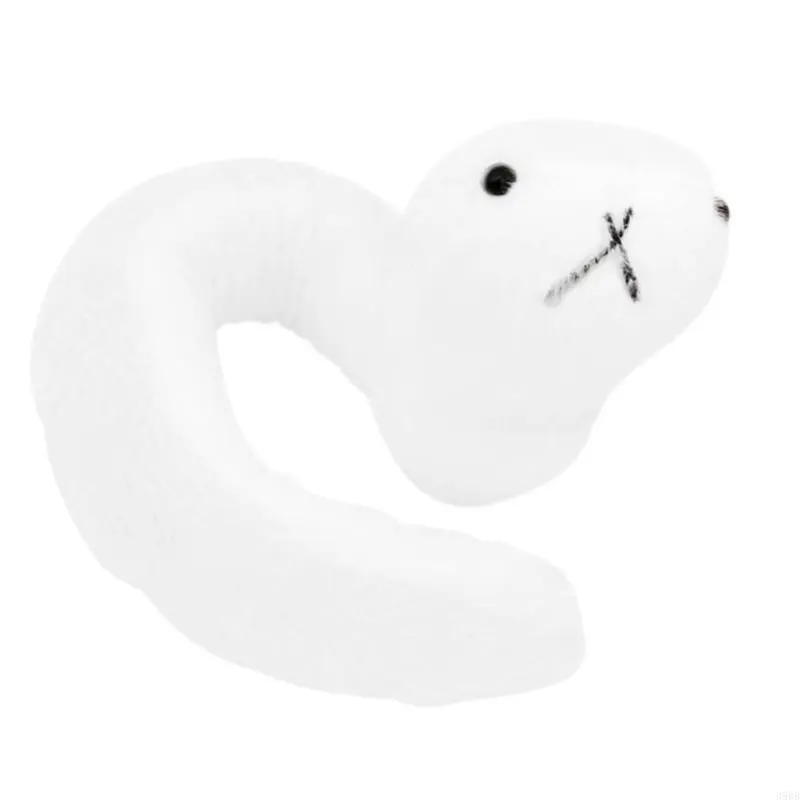 652F Stuffed Snake Toy Plush Green Bendable Figure Anime for Chinese New Year 2025 Spring Festival Throw Pillow