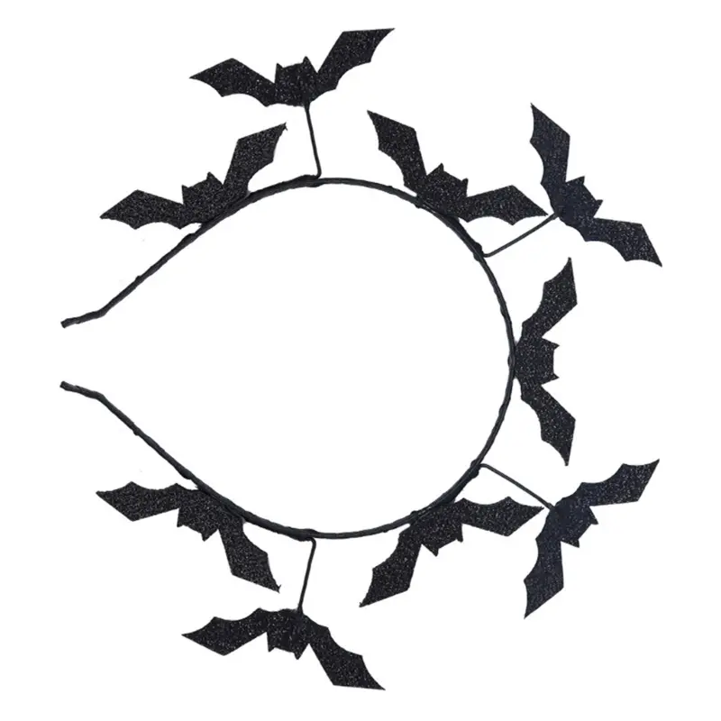 652F Bat Hair Accessory Perfect for Halloween Parties and Daily Fashion Headband