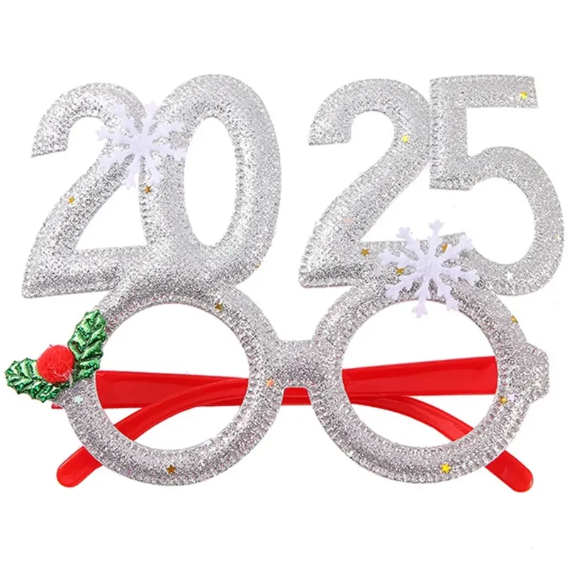 652F New Year Headband Costume Glasses Paper Lenses New Year Party Props Karaoke Party Props Cosplay Accessories