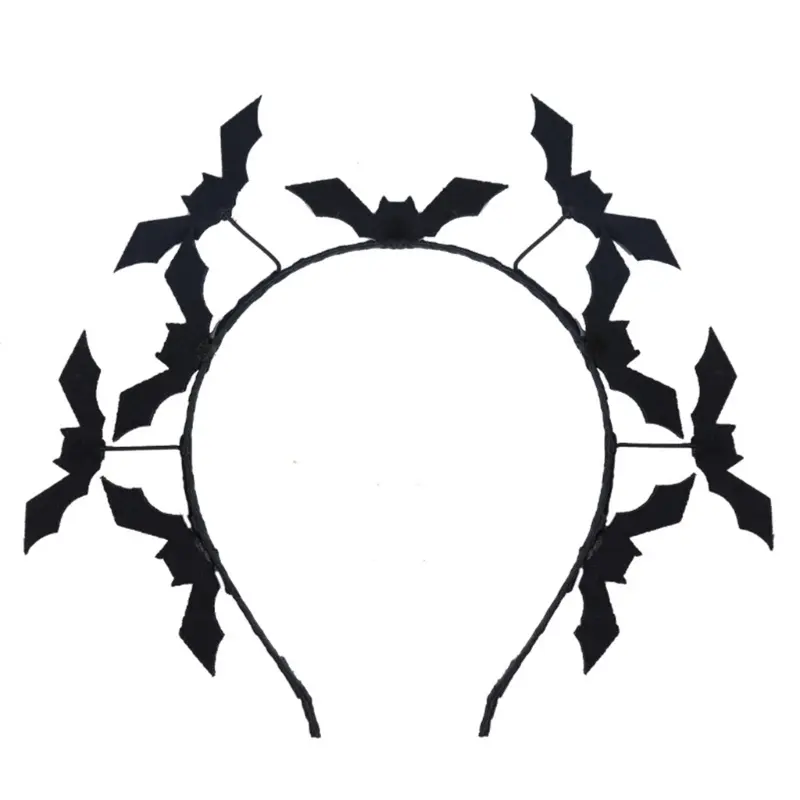 652F Bat Hair Accessory Perfect for Halloween Parties and Daily Fashion Headband
