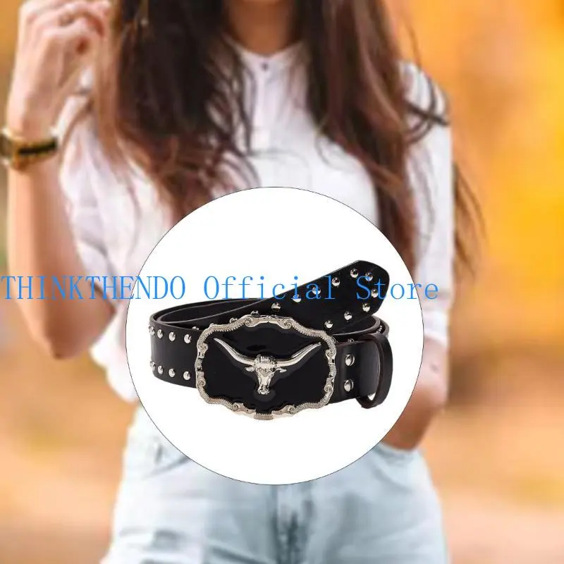 652F Girls Punk Waist Belt for Banquet Idol Costume Jewelry Waist Body Jewelry for Party/Club for Jeans Pants Belt